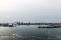 Ferry cuise moored in Tallinn port Royalty Free Stock Photo